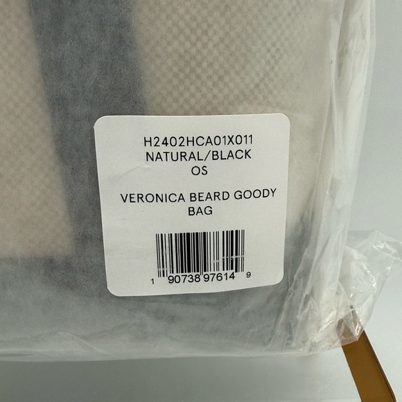 Veronica Beard Goody Bag Natural Black - Picture 11 of 15
